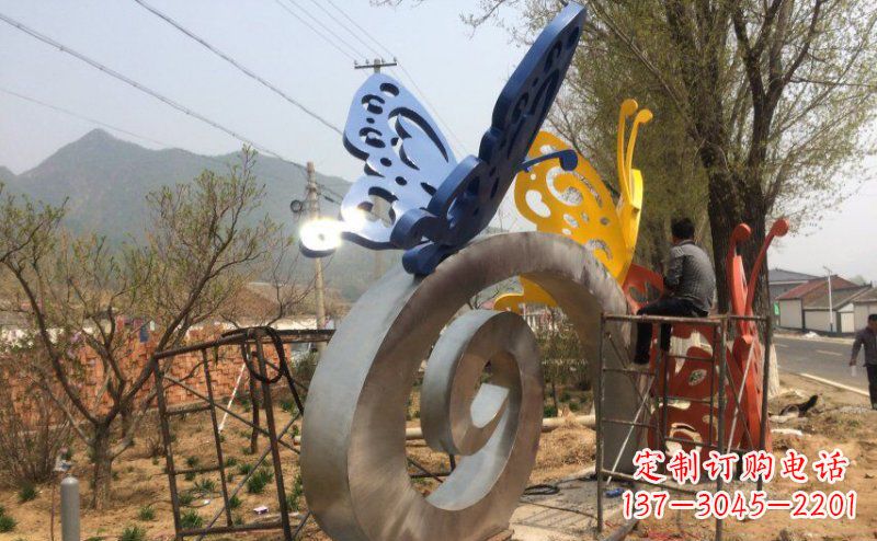 厦门优雅无比,不锈钢蝴蝶雕塑