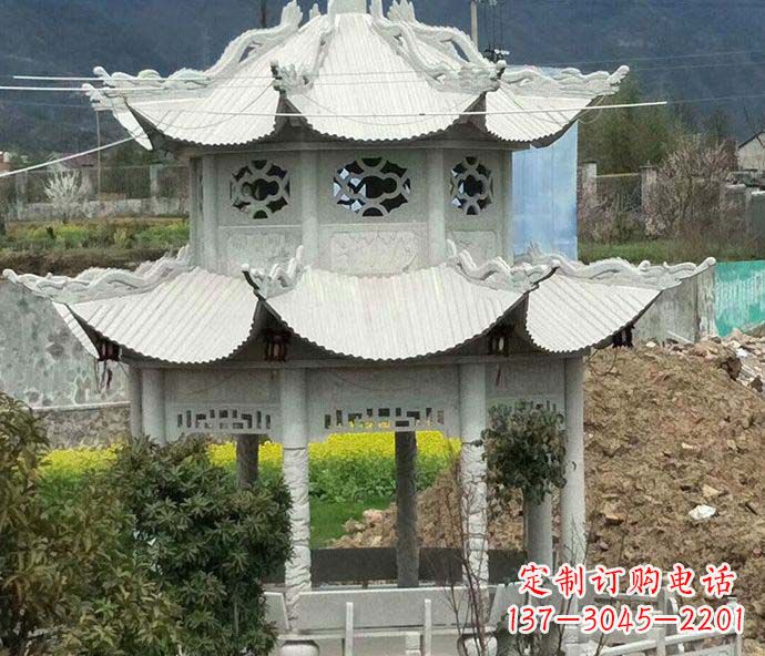 厦门古典凉亭石雕