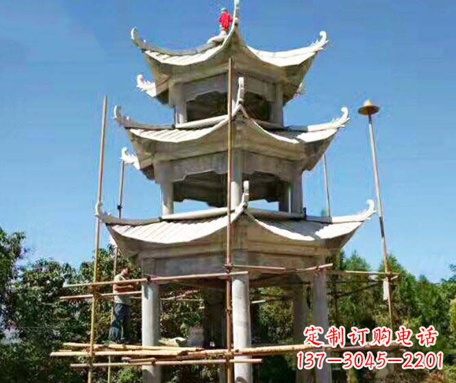 厦门精美古典凉亭石雕