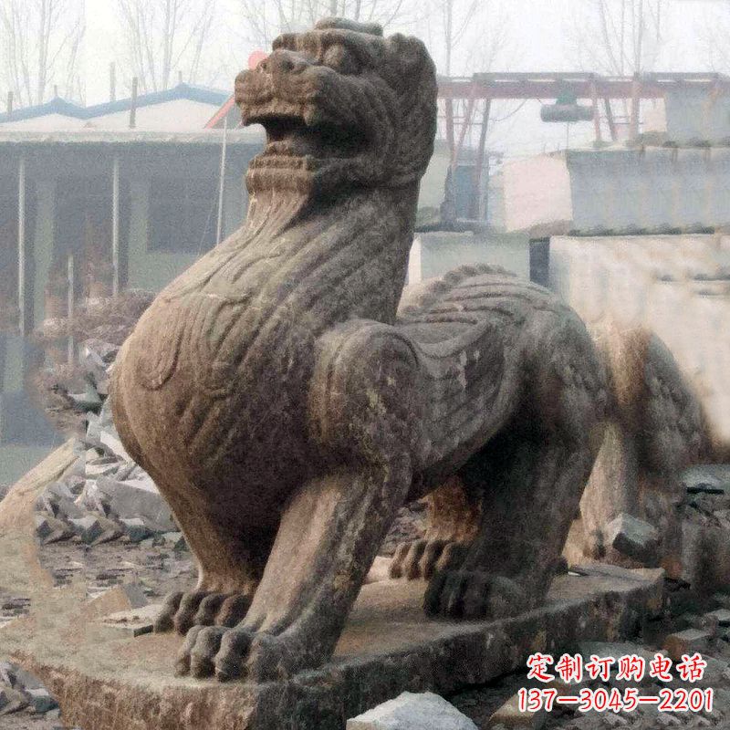 厦门仿古狴犴青石雕塑
