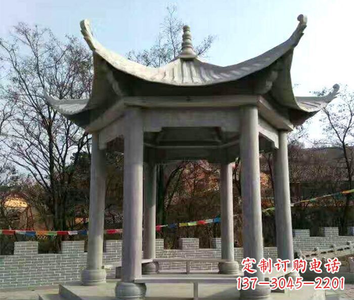 厦门仿古六角凉亭石雕