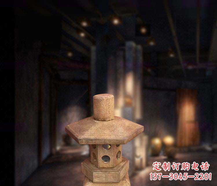 厦门仿古石灯公园石雕