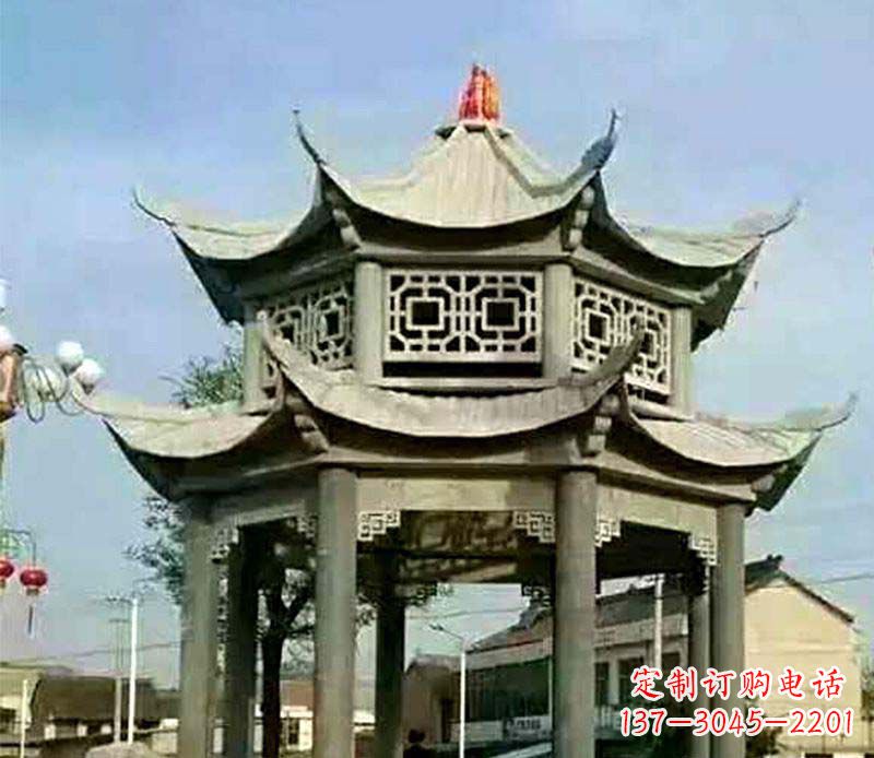 厦门精美仿古石凉亭雕塑