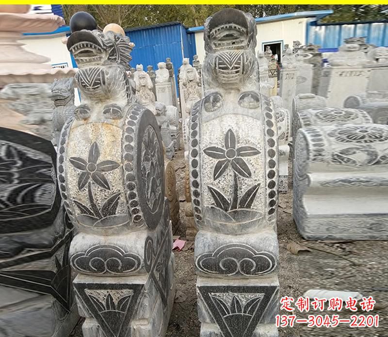 厦门仿古石门墩雕塑,传承历史文化