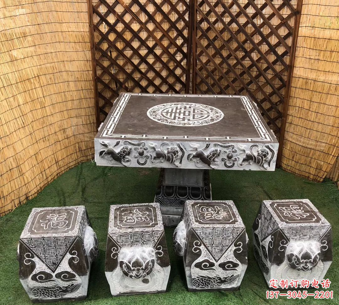 厦门仿古石桌凳公园景观石雕