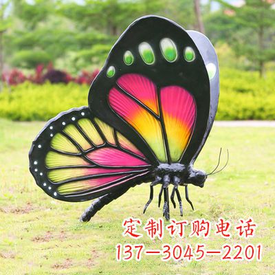 厦门仿真蝴蝶_品红色款405x78x110