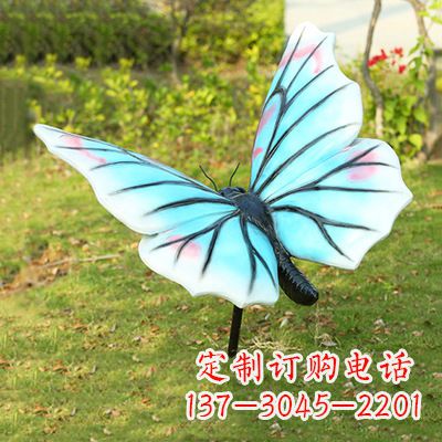 厦门浅蓝白色蝴蝶雕塑