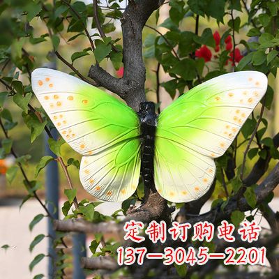 厦门浅绿色蝴蝶雕塑