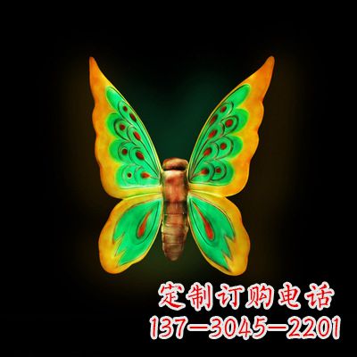 厦门仿真蝴蝶_小号绿色发光款37x48x20