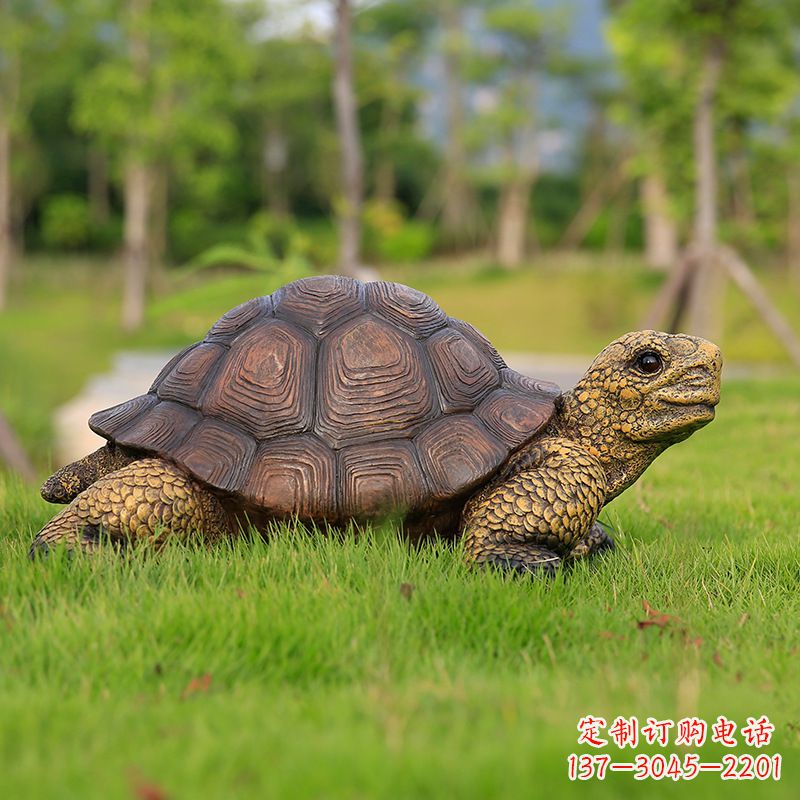 厦门玻璃钢乌龟雕塑草坪摆件