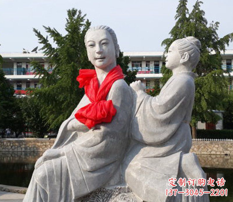 厦门爱与温柔——领雕”母亲”石雕景观装饰