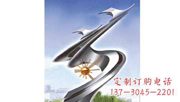 厦门公园不锈钢理想的翅膀景观雕塑