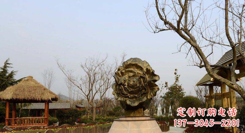 厦门公园大白菜景观铜雕