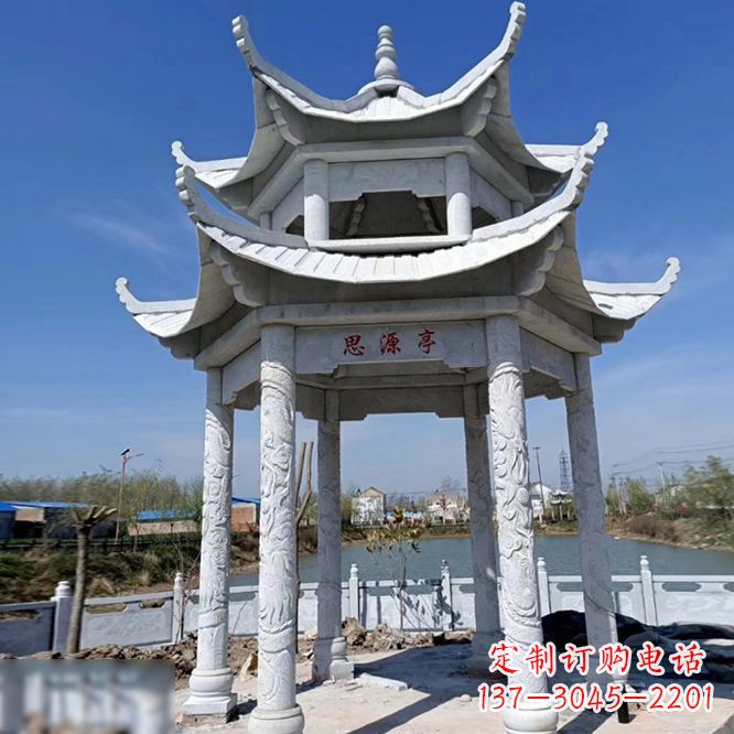 厦门公园大理石凉亭