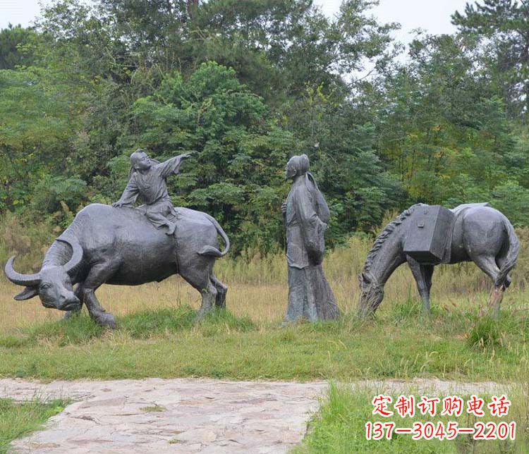 厦门杜牧小品铜雕精致雕刻，传递出朴实之美