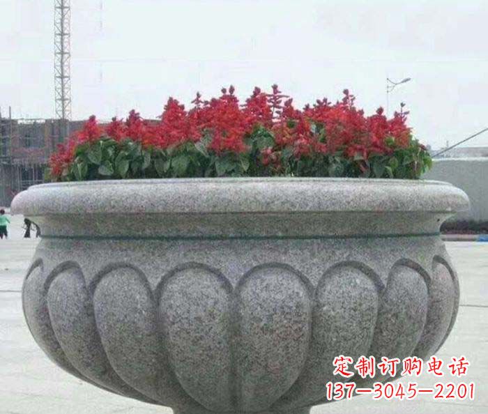 厦门精美大理石花盆雕塑