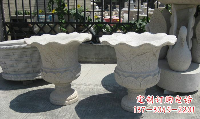 厦门大理石花盆雕塑