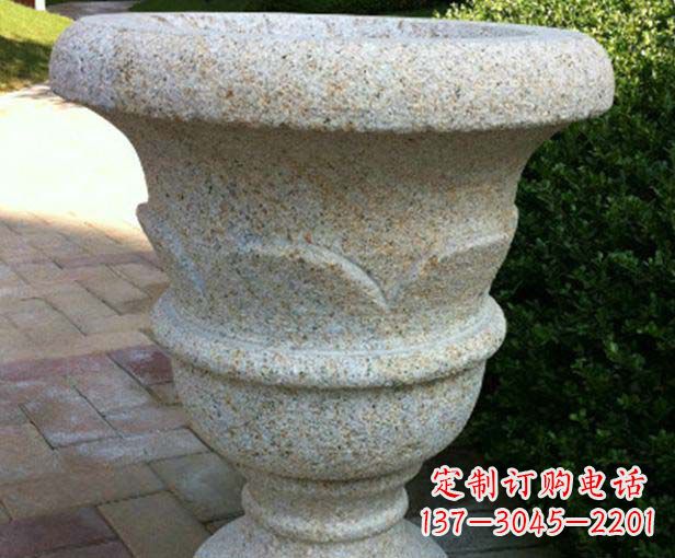 厦门大理石花盆石雕,为您的景观添色彩