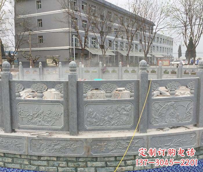 厦门公园景观大理石栏板雕塑