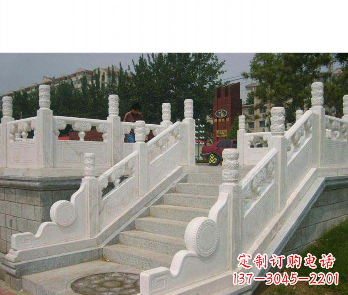 厦门公园石栏板大理石雕塑