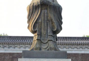 厦门古代人物孔子铜雕 (2)