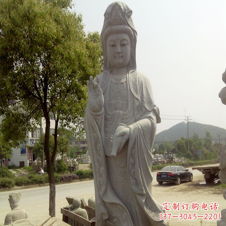 厦门中领雕塑定制--品质观音菩萨石雕