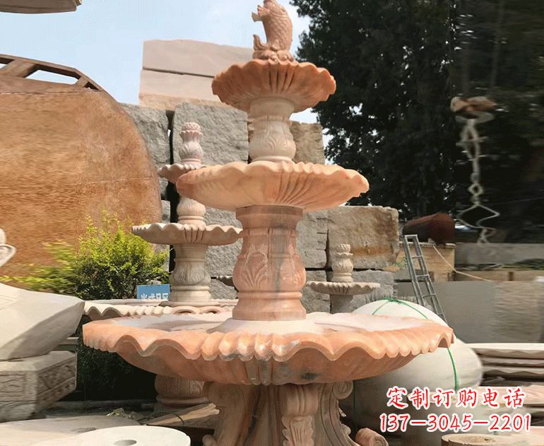 厦门精美的黄锈石喷泉雕塑黄锈石喷泉雕塑是一种…