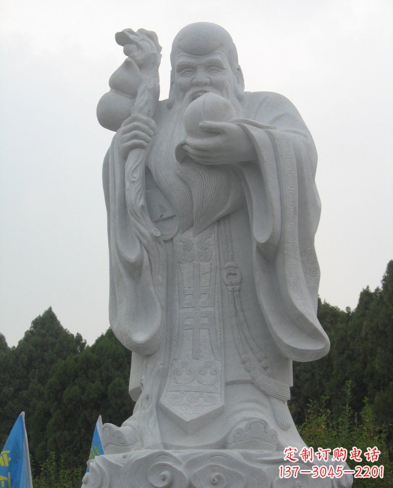 厦门大理石老寿星雕塑，重现传统文化的美好