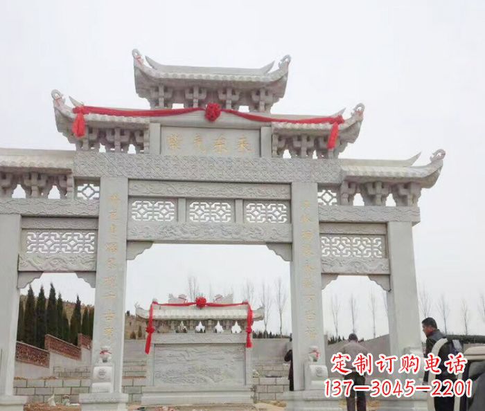 厦门中领雕塑专业定制牌坊石雕