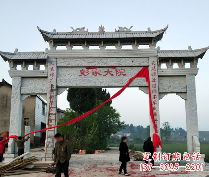 厦门中领雕塑:牌坊石雕精美纷呈