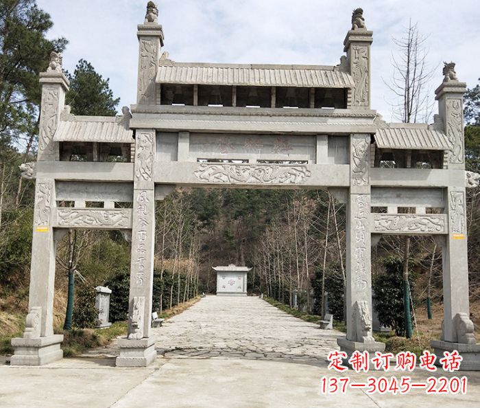 厦门中领雕塑定制牌坊石雕