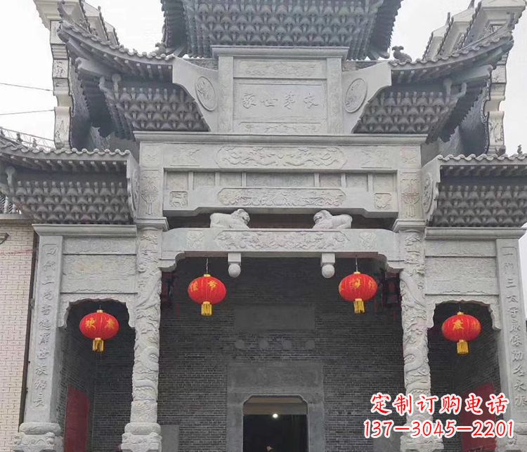 厦门中领雕塑：专业定制牌坊石雕