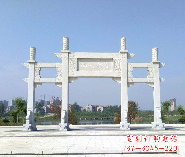 厦门精美牌楼石雕，给你传统文化的享受