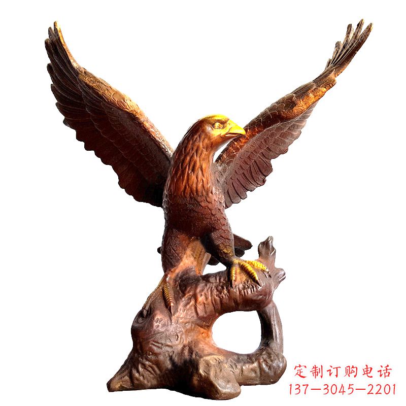 厦门中领雕塑推出的老鹰展翅铜雕绝对是一件可以…