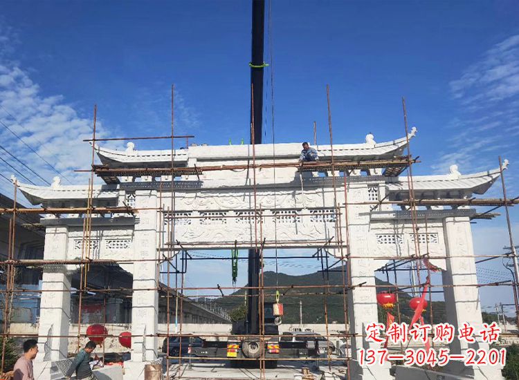 厦门临夏石雕牌坊雕刻