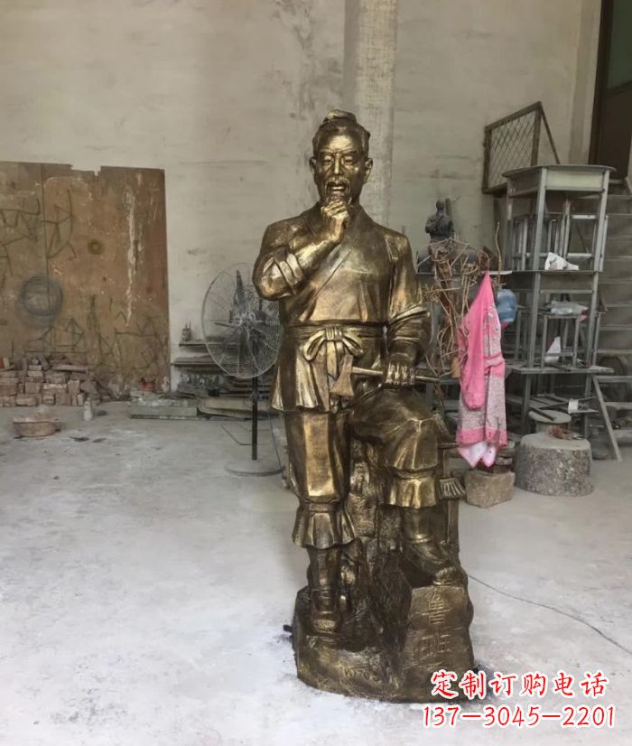 厦门鲁班古代名人铜雕