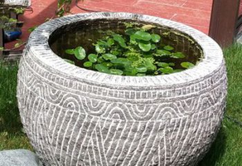 厦门老青石花盆雕塑：独特的家居艺术装饰