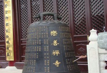 厦门精致优雅的乐善禅寺铜钟