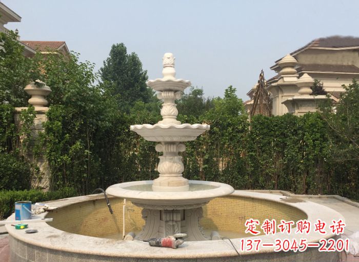 厦门三层喷泉公园石雕--唤醒公园原始的气息