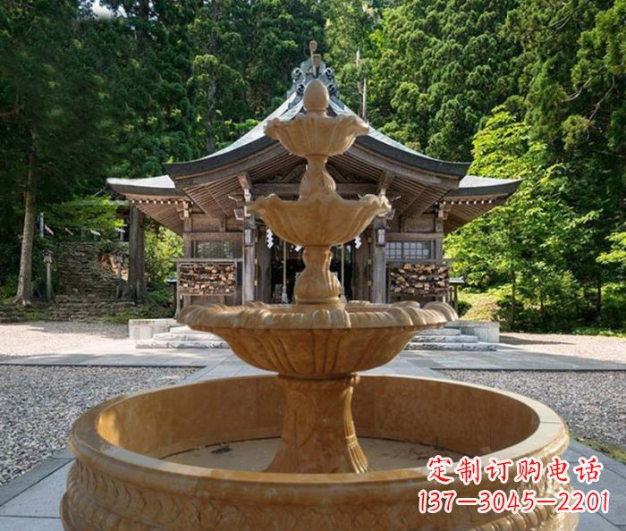 厦门三层喷泉公园石雕