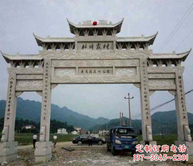 厦门三门牌坊石雕:细节讲究处处把精雕细琢