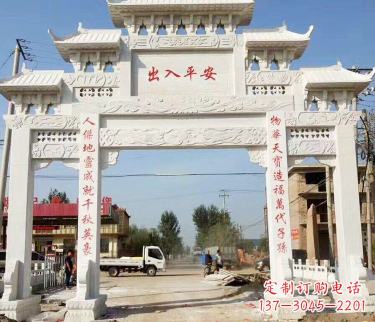 厦门三门石牌坊石雕艺术