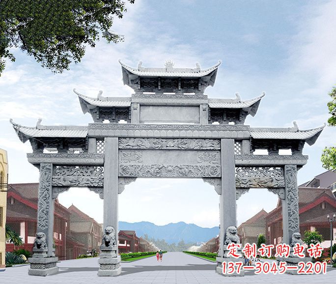 厦门高品质牌坊石雕,为您量身定制