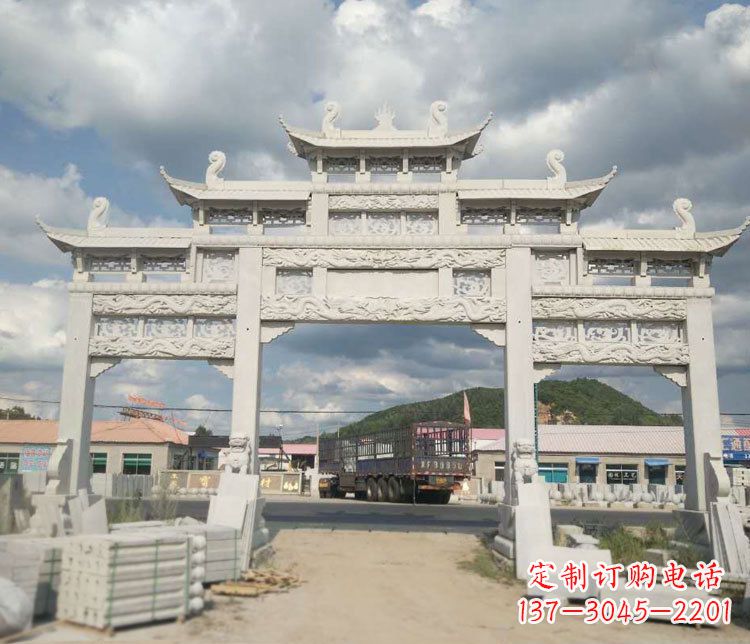 厦门精美大理石牌坊石雕——给您的家园增添优雅气质