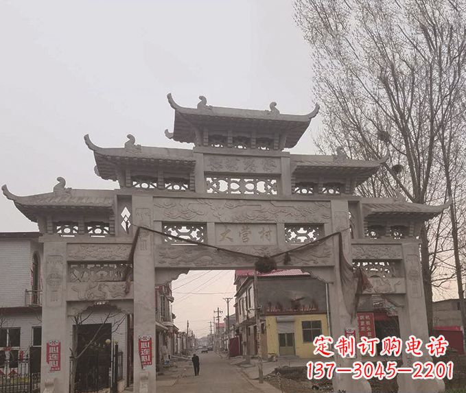 厦门精美牌坊石雕，定制精美属于您的雕塑