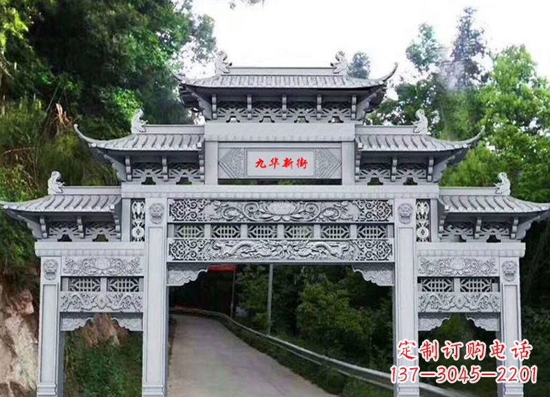 厦门三门五楼石雕牌坊