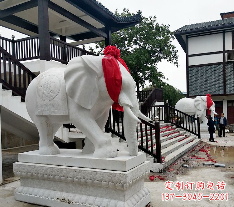 厦门迎接观音祝福的精美大象观音栏杆