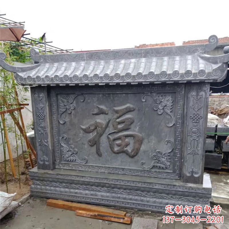 厦门中领雕塑：福字雕塑，点缀婚房庭院