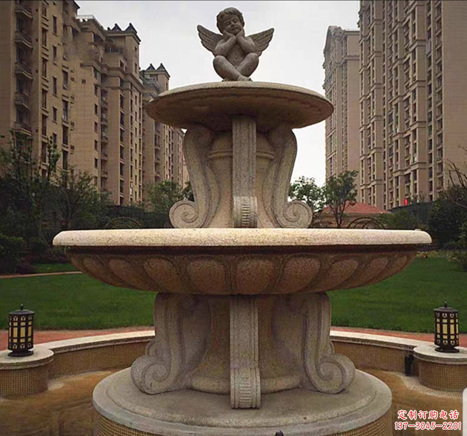 厦门石雕鱼喷泉