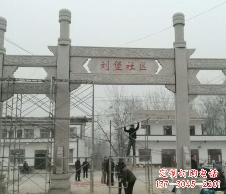 厦门石牌坊道路石雕